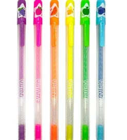 Ooly Tuscher Og Farver>Kuglepenne m. Frugtduft - Neon - 6 stk - Yummy Yummy
