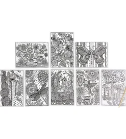 Ooly Malebog>Magiske Maleark - Hidden Colors - 8 Stk. - Magic Nature