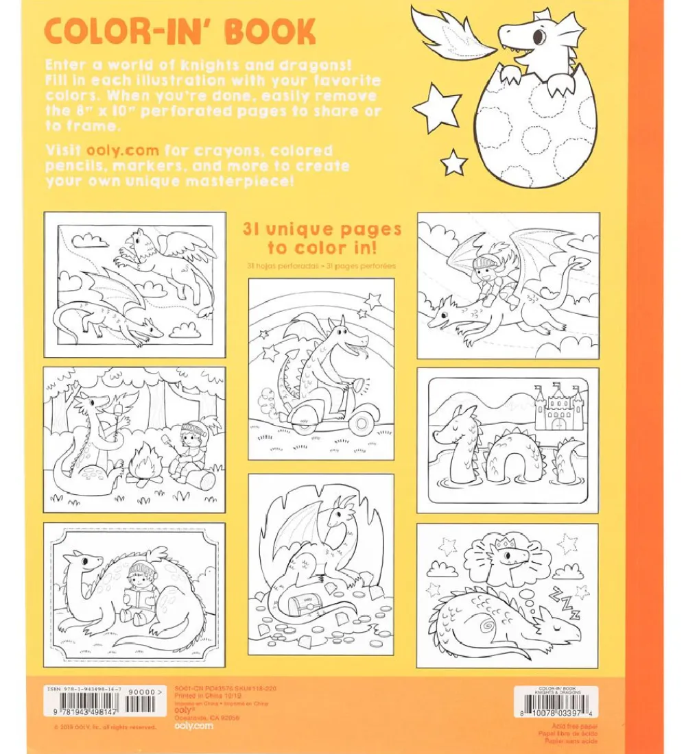 Ooly Malebog>Malebog - 31 Sider - Knights and Dragons
