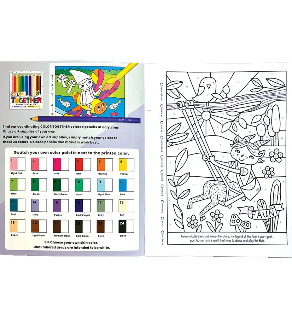 Ooly Malebog>Malebog - Color By Numbers - Mythical Friends