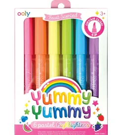 Ooly Tuscher Og Farver>Overstregningstuscher m. Frugtduft - 6 stk - Yummy Yummy
