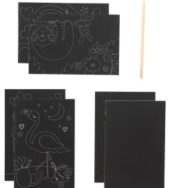 Ooly Malebog>Scratch and Scribble Mini Sæt - Funtastic Friends