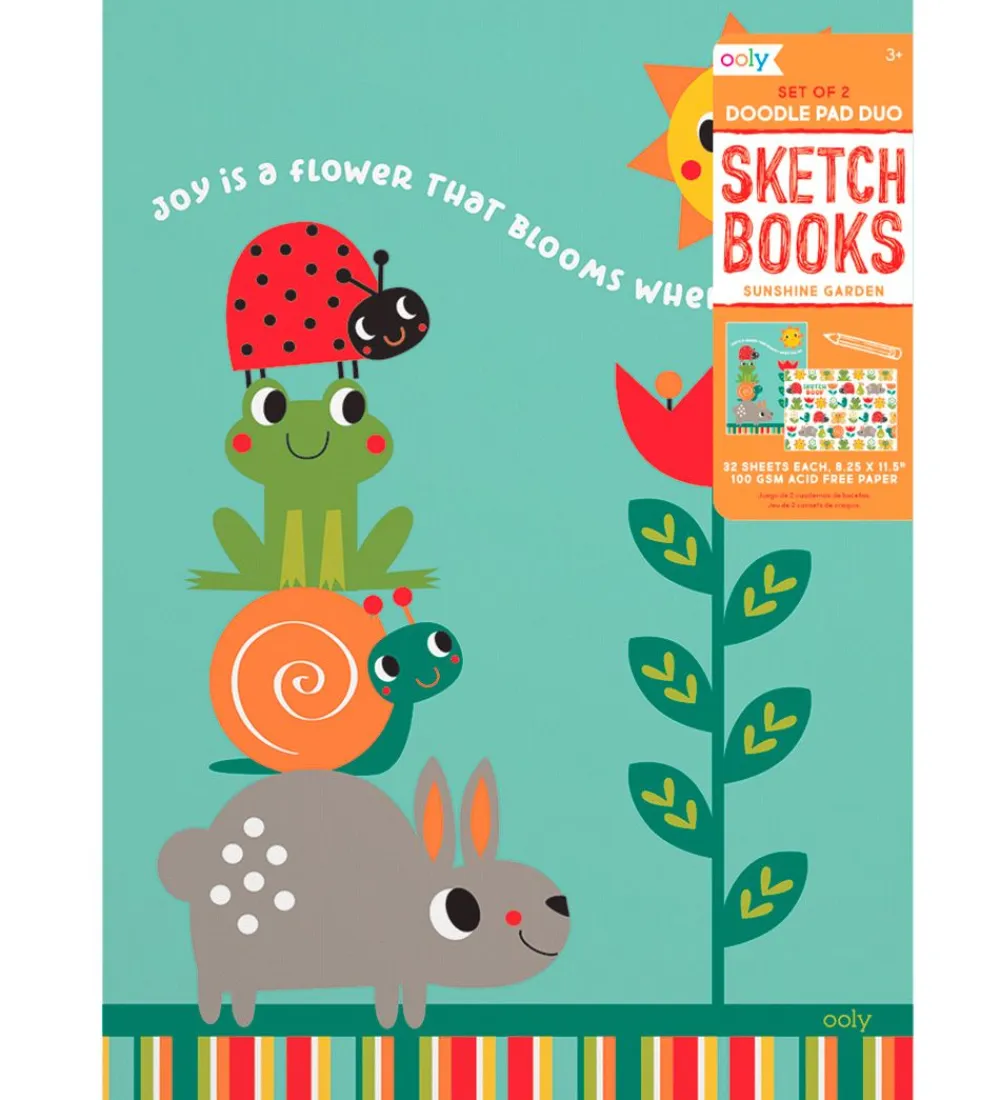 Ooly Malebog>Sketchbog - 2-pak - Sunshine Garden