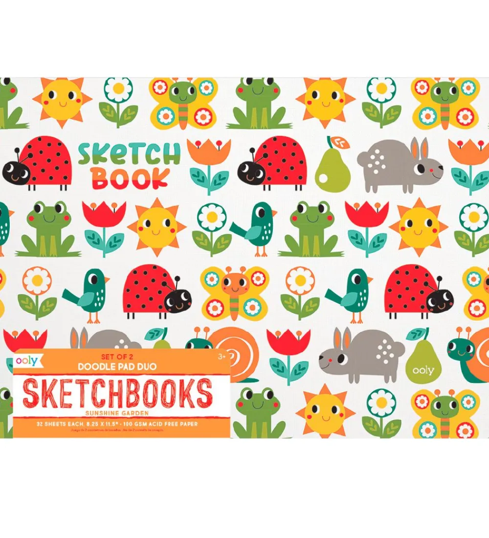 Ooly Malebog>Sketchbog - 2-pak - Sunshine Garden
