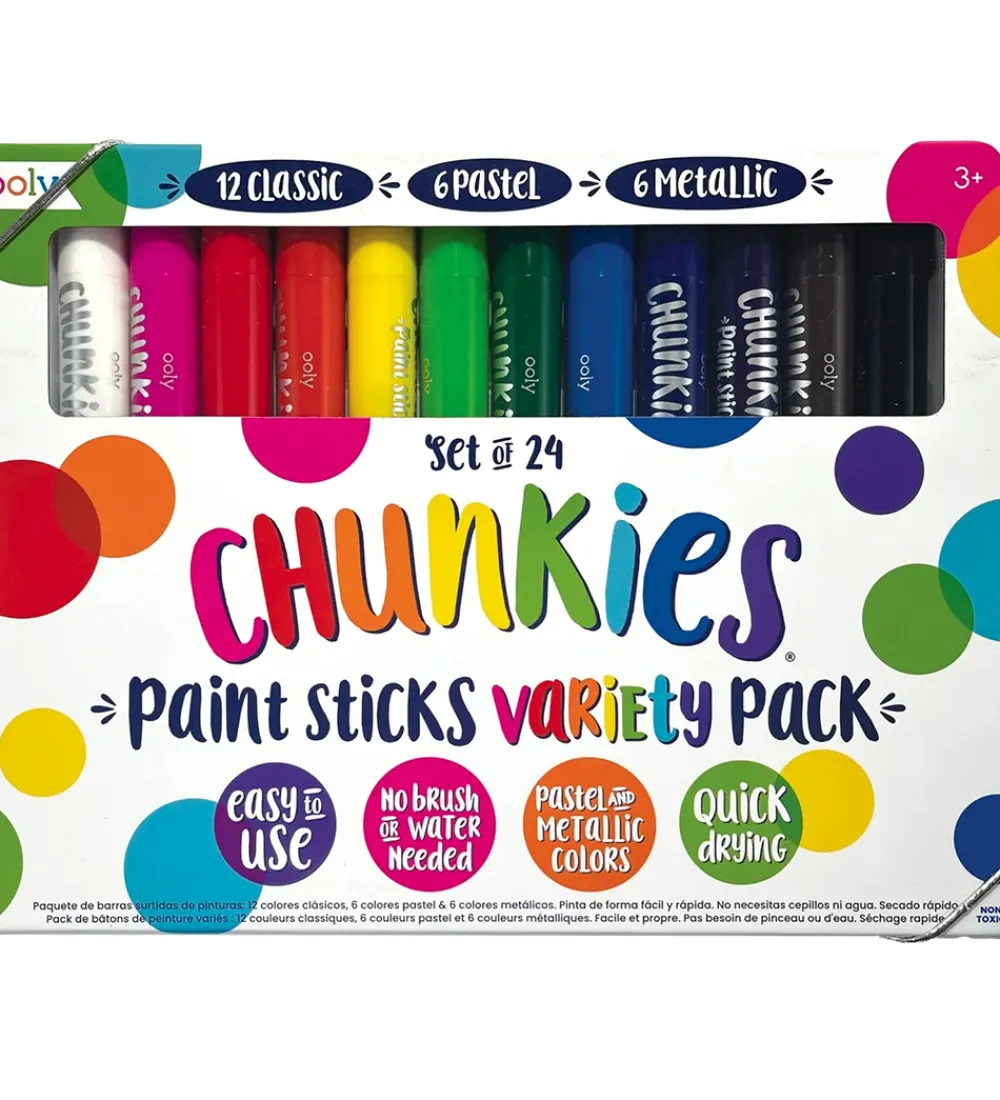 Ooly Tuscher Og Farver>Tuscher - Chunkies Paint Sticks - 24 stk