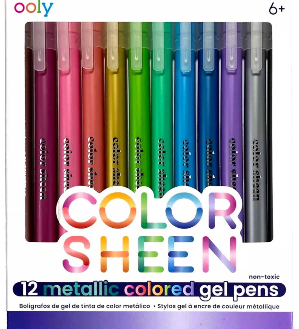 Ooly Tuscher Og Farver>Tuscher - Color Sheen Metallic Gel - 12 stk