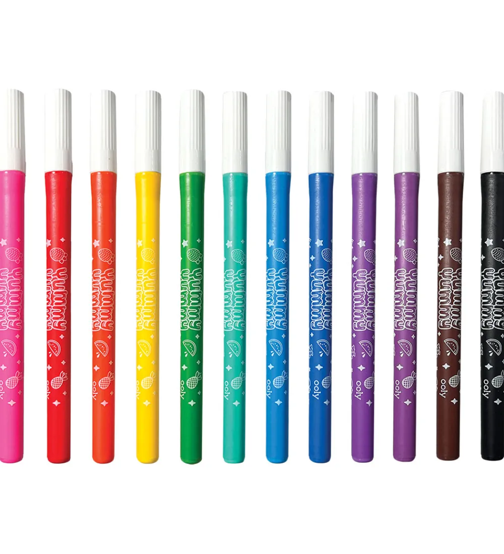 Ooly Tuscher Og Farver>Tuscher m. Frugtduft - 12 stk - Yummy Yummy