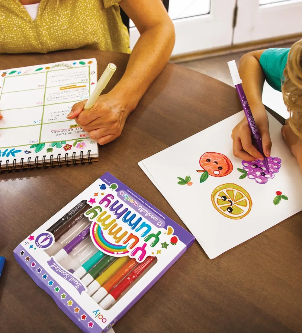 Ooly Tuscher Og Farver>Tuscher m. Frugtduft - 12 stk - Yummy Yummy