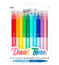 Ooly Tuscher Og Farver>Tusher - Dual Tone - 12 Stk - Multifarve