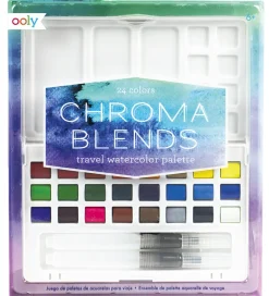 Ooly Tuscher Og Farver|Maling>Vandfarver - 24 Stk - Chroma Blends Travel Watercolor Palet