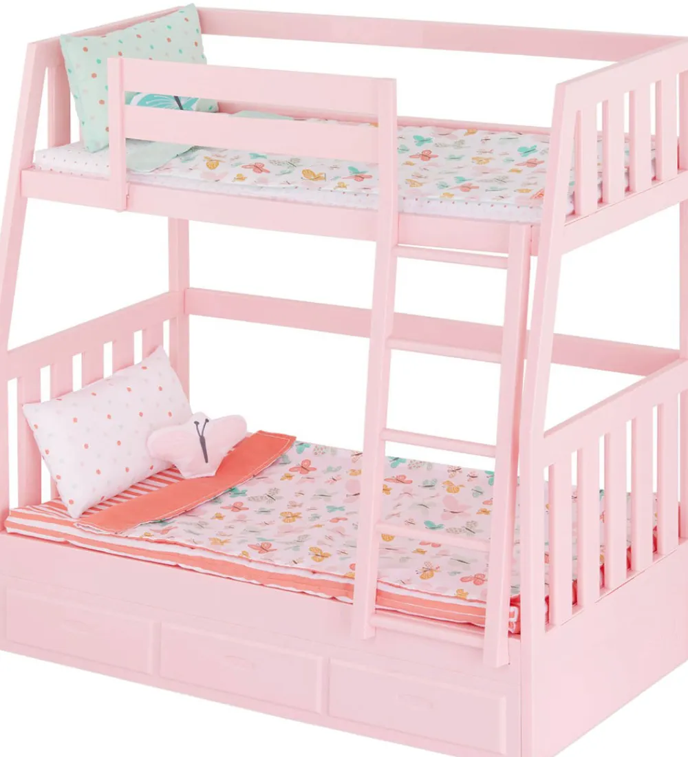 Our Generation Dukker Og Tilbehør>Køjeseng m. Sommerfugle - Dreams For Two