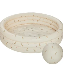 OYOY Vandleg|Udeleg Og Udendørs Legetøj>Badebassin m. Badebold - 120x26 cm - Butter/Giraffe