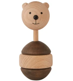 OYOY Gribelegetøj>Rangle - Bjørn - Nature/Dark