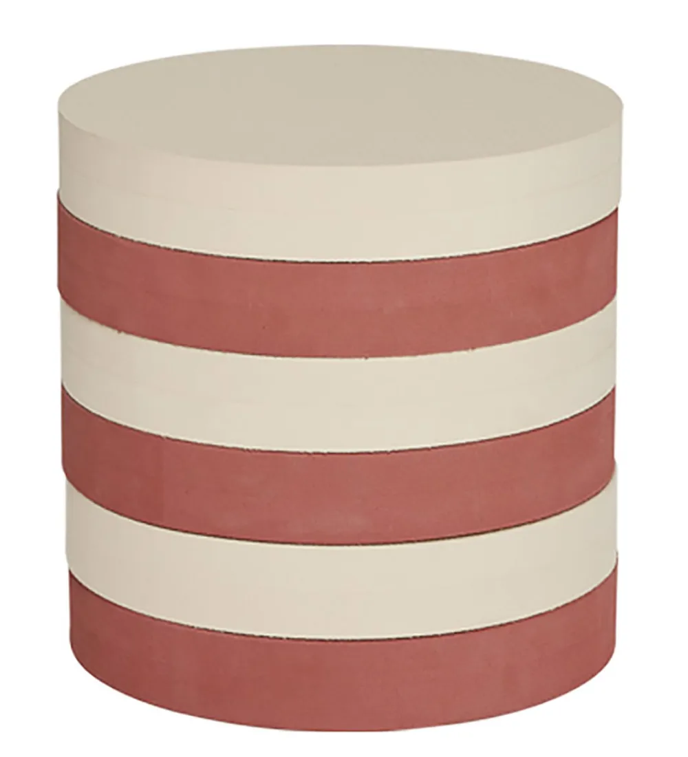 OYOY Tumledyr|Motorisk Legetøj>Skammel - Iro - 28x28 cm - Vanilla/Nutmeg