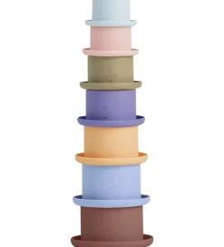 OYOY Stablelegetøj>Stablekopper - Tawa Silikone - Caramel/Blue