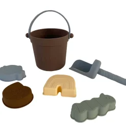 OYOY Strandlegetøj>Strandsæt - 21,3x18 cm - Silikone - Leo - Choko