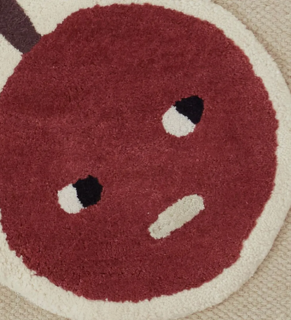 OYOY Stablelegetøj>Vægtæppe - Kirsebær på Toppen - Red