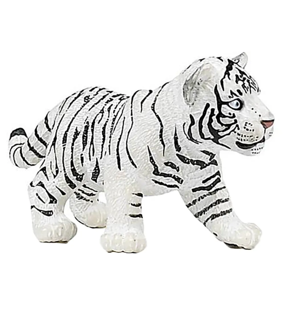 Papo Figurer>Hvid Tigerunge - H: 3,3 cm
