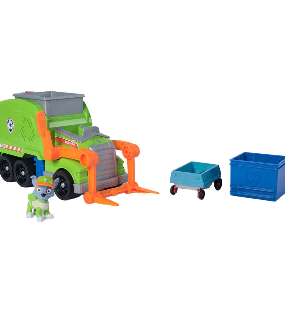 Paw Patrol Biler, Tog Og Køretøjer>Lastbil - Rocky Chrush N' Roll Recycling Truck
