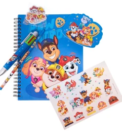 Paw Patrol Tuscher Og Farver>Skrivesæt m. Multifarvet Kuglepen