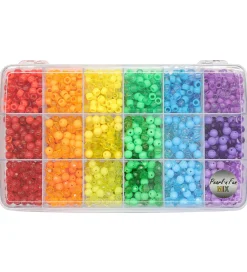 Pearl N Fun Perler>Perler - Smykkesæt - Regnbuefarvet