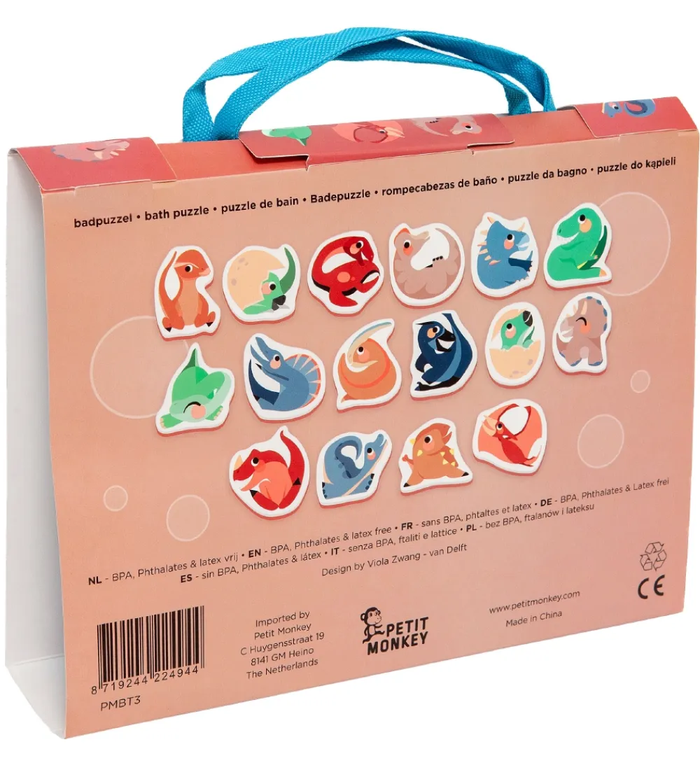 Petit Monkey Badelegetøj>Badeleegtøj - Puslespil - 16 stk - Dinosaurs
