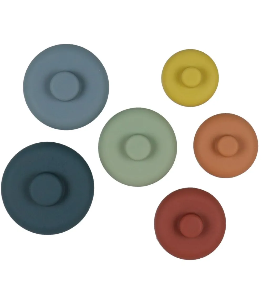 Petit Monkey Stablelegetøj>Stabletårn - Silikone - Multifarvet