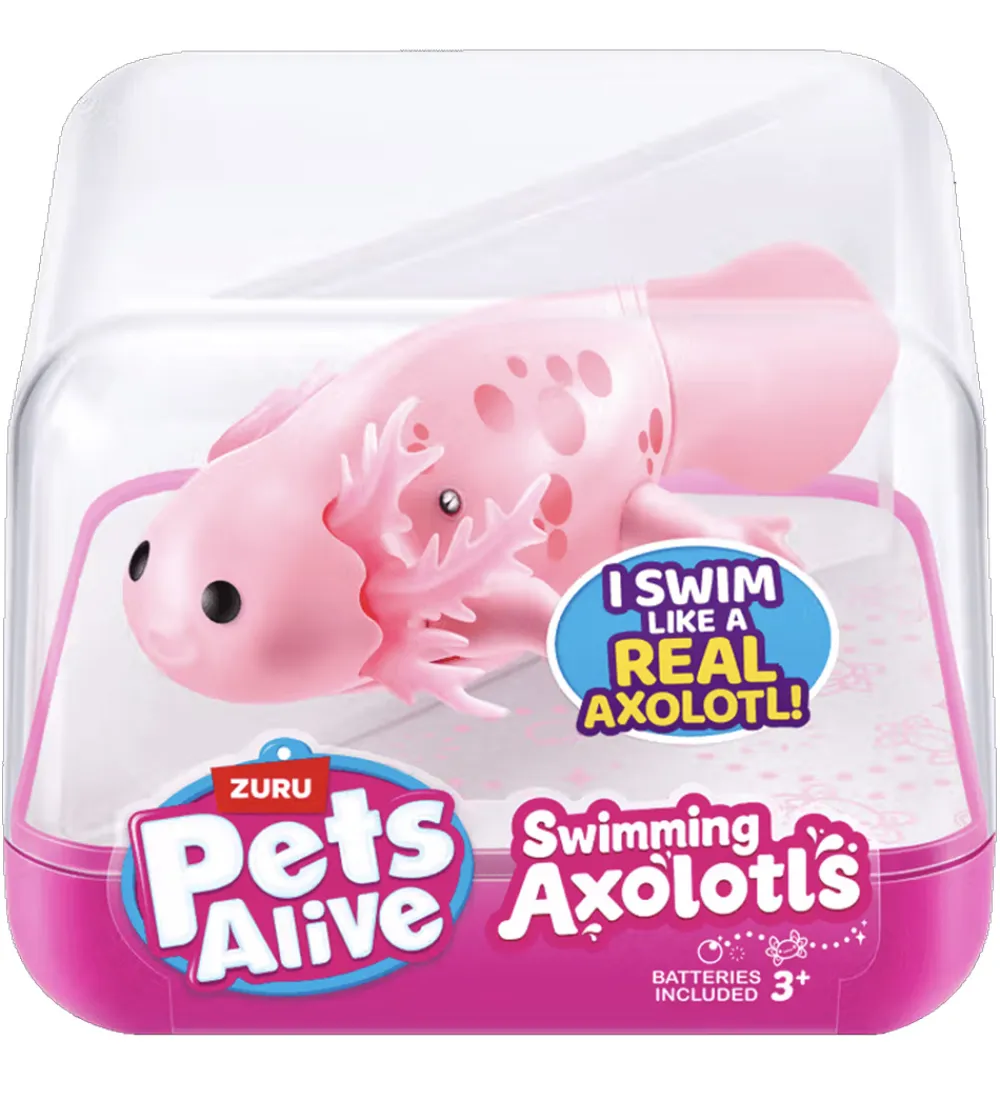 Pets Alive Figurer>Badelegetøj - Swimming Axolotl - Rosa