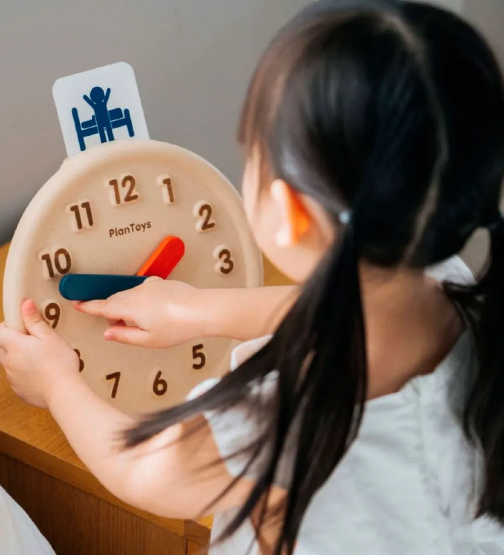 PlanToys Trælegetøj|Spil>Trælegetøj - Lær Klokken - Træ