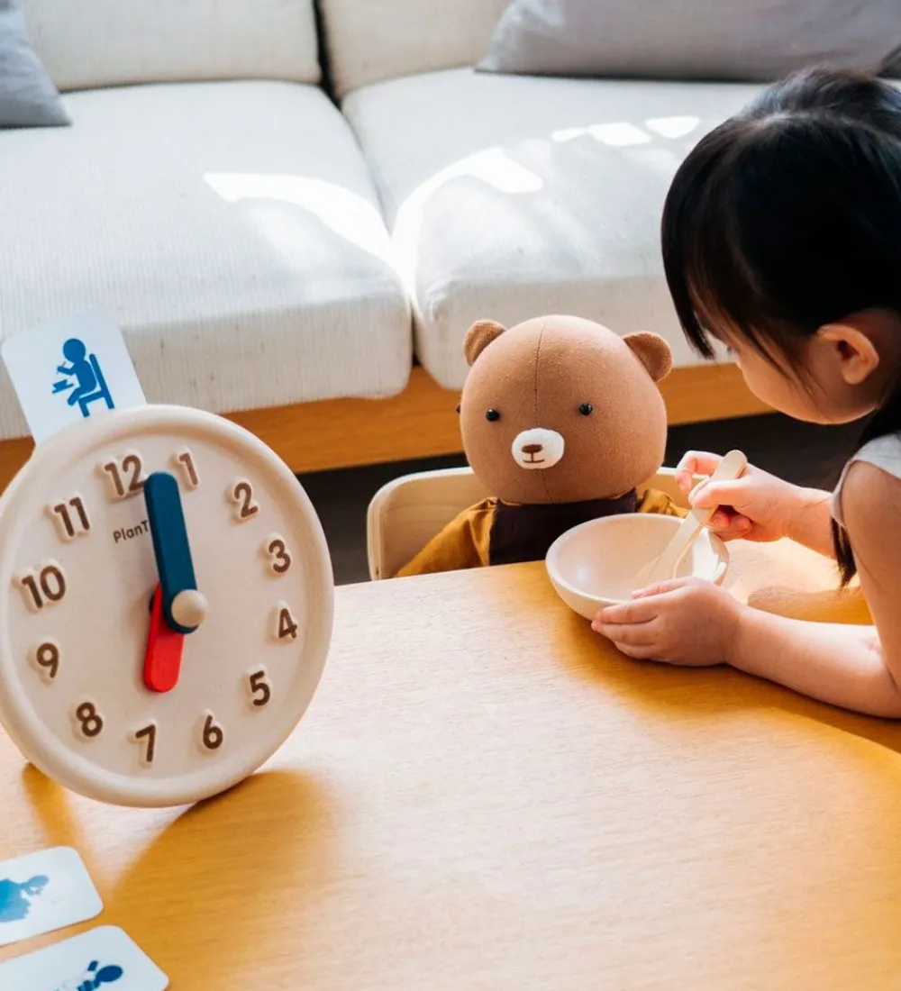 PlanToys Trælegetøj|Spil>Trælegetøj - Lær Klokken - Træ