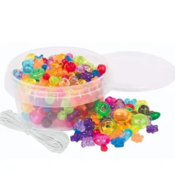 Playbox Perler>Perler - Transparente Blandet Perler - 180 Stk