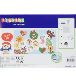 Playbox Perler|Kreativ Leg>Perlesæt - 4000 stk. - Julemotiver