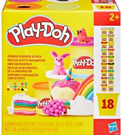 Play-Doh Kreativ Leg|Modellervoks>Modellervokssæt - 18-pak - Imagine Anything