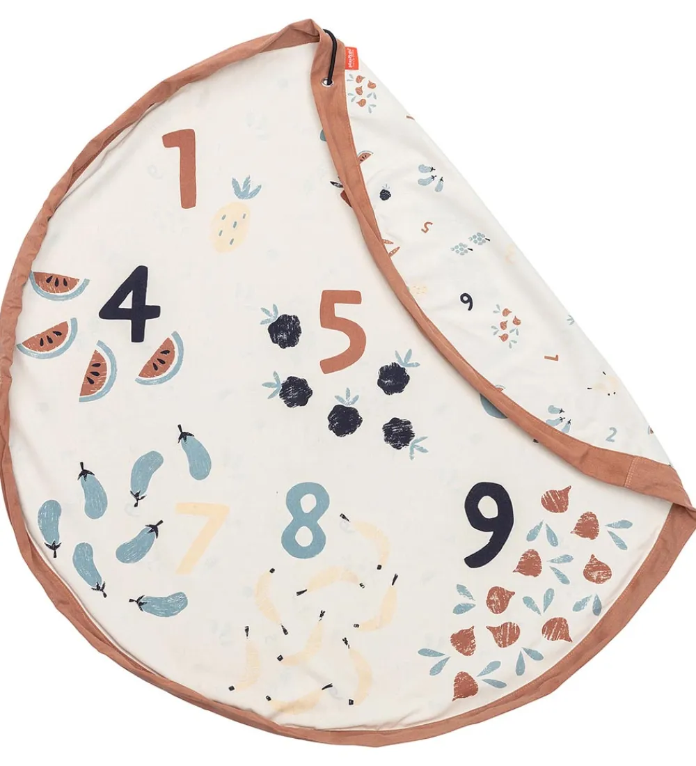 Play&Go Legetæpper Og Legegulve>Legetøjstæppe - Ø: 140 cm - Veggie Numbers