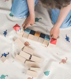 Play&Go Legetæpper Og Legegulve>Legetøjstæppe - Ø140 - Dino