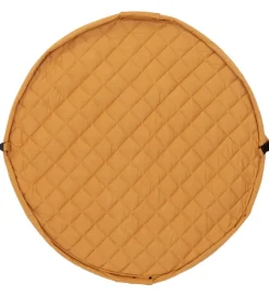 Play&Go Legetæpper Og Legegulve>Legetøjstæppe - Ø120 - Soft Organic - Mustard Chai Tea