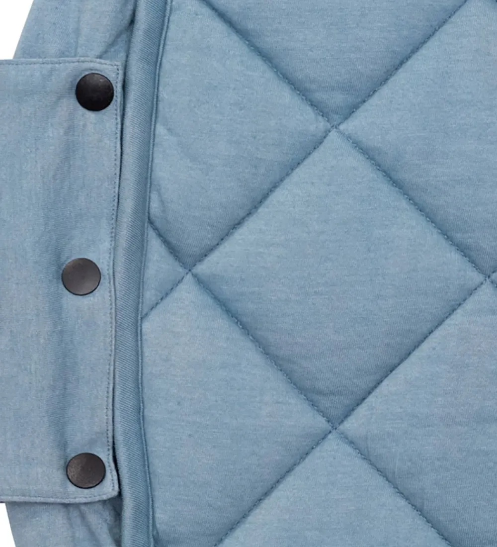 Play&Go Legetæpper Og Legegulve>Legetøjstæppe - Ø120 - Soft Organic - Dusty Blue