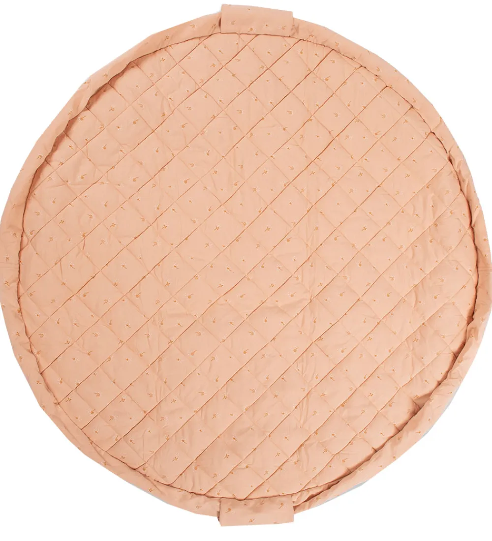 Play&Go Legetæpper Og Legegulve>Legetøjstæppe - Ø120 - Soft Organic - Fleuri