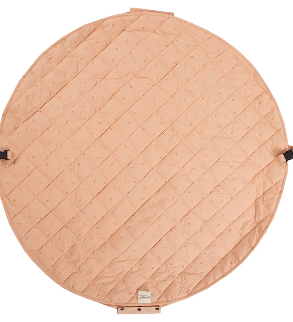 Play&Go Legetæpper Og Legegulve>Legetøjstæppe - Ø120 - Soft Organic - Fleuri