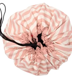Play&Go Legetæpper Og Legegulve>Legetøjstæppe - Ø140 - Stripes New Pink