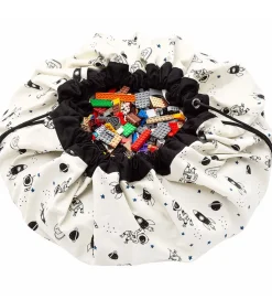 Play&Go Legetæpper Og Legegulve>Legetøjstæppe - Ø140 cm - Space Glow