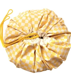 Play&Go Legetæpper Og Legegulve>Legetøjstæppe - Ø140 cm - Vichy Yellow