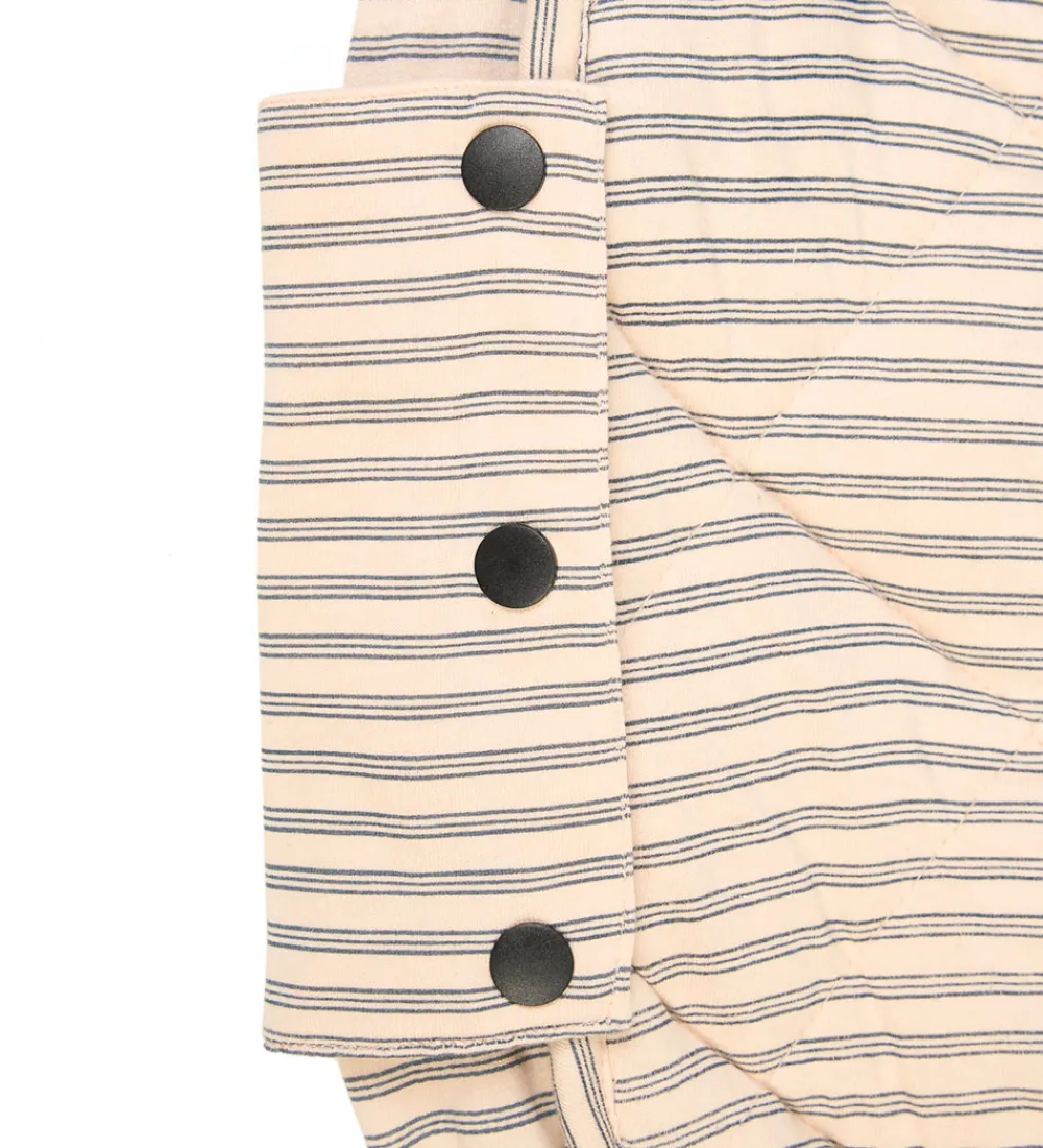 Play&Go Babylegetøj|Legetæpper Og Legegulve>Legetøjstæppe - Ø120 cm - Soft Organic - Stripes Blue