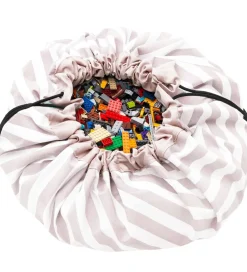 Play&Go Legetæpper Og Legegulve>Legetøjstæppe - Ø140 cm - Stripes Pink