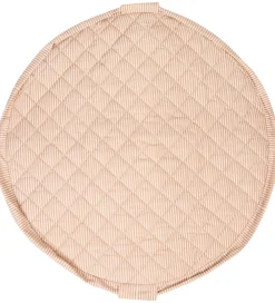 Play&Go Babylegetøj|Legetæpper Og Legegulve>Legetøjstæppe - Ø120 cm - Soft Organic - Stripes Brown