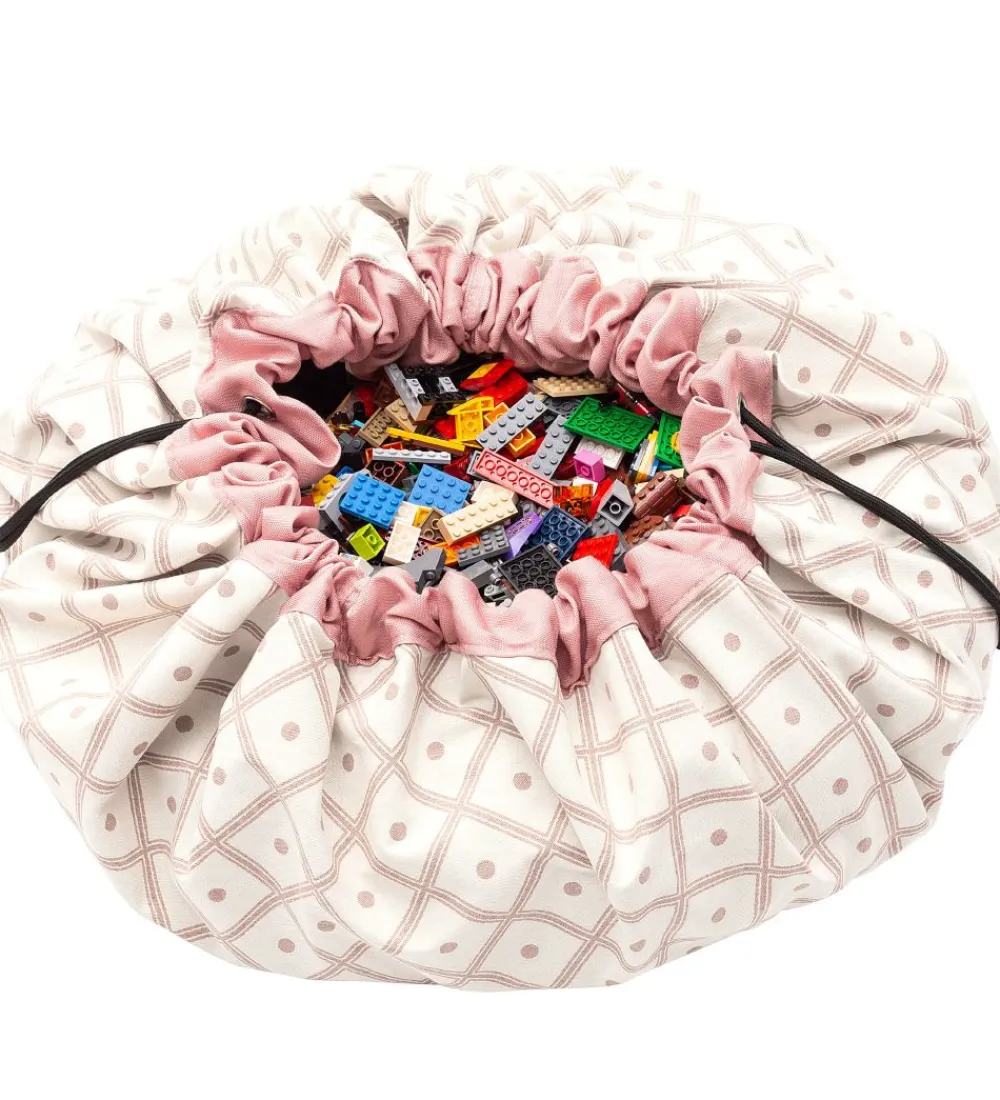 Play&Go Legetæpper Og Legegulve>Legetøjstæppe - Ø140 cm - Geo Coral