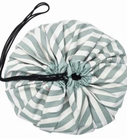 Play&Go Legetæpper Og Legegulve>Legetøjstæppe - Ø140 cm - Stripes Green