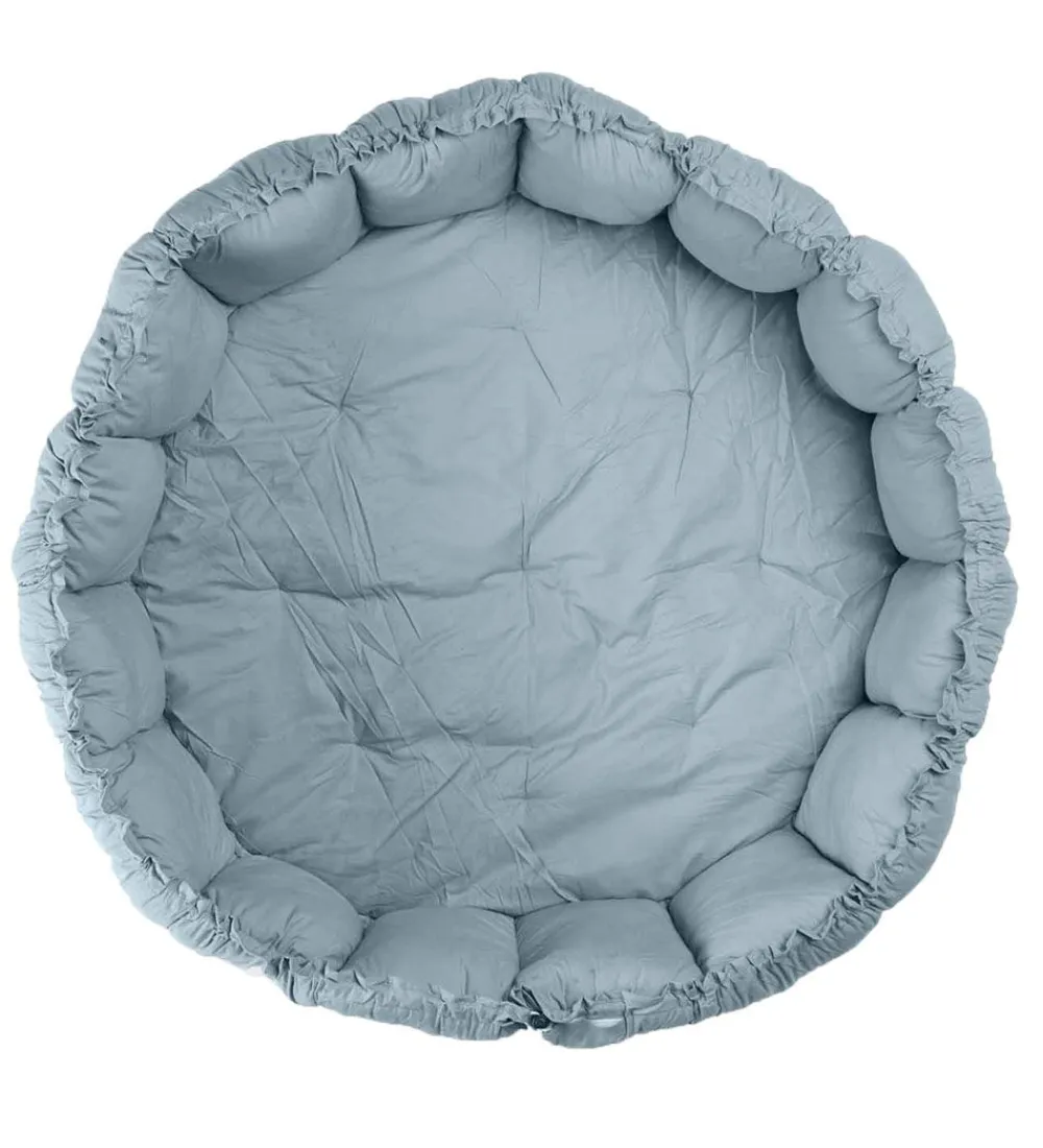 Play&Go Legetæpper Og Legegulve>Legetæppe - 3-i-1 - Ø130 cm - Dusty Blue