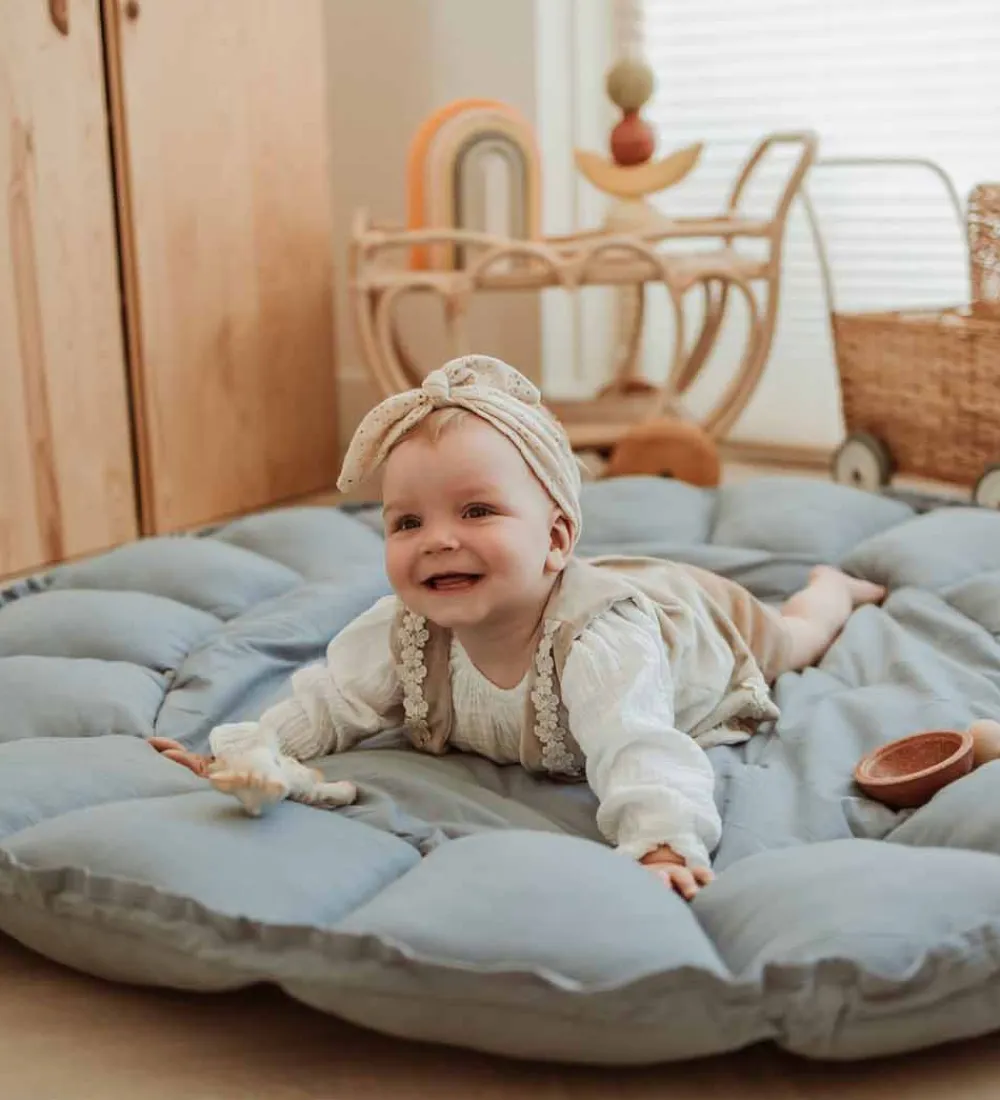 Play&Go Legetæpper Og Legegulve>Legetæppe - 3-i-1 - Ø130 cm - Dusty Blue