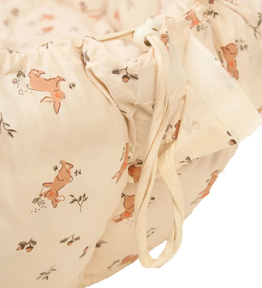 Play&Go Babylegetøj|Legetæpper Og Legegulve>Legetæppe - 3-i-1 - Ø130 cm - Bloom Rabbit